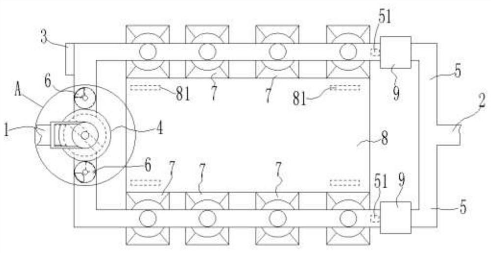 Tubular turbid wastewater suspended matter treatment device based on YC magnetic separation process