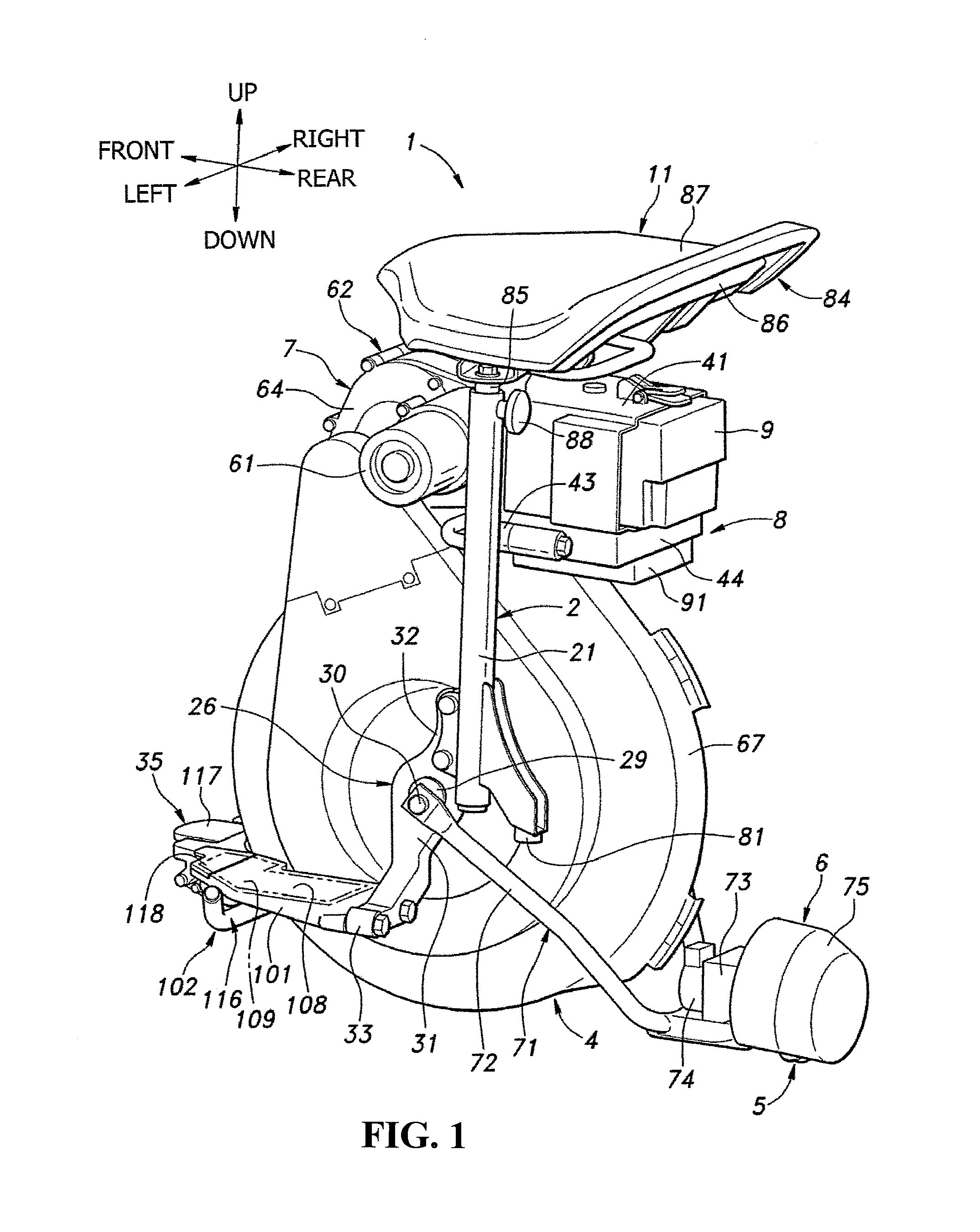 Inverted pendulum type vehicle