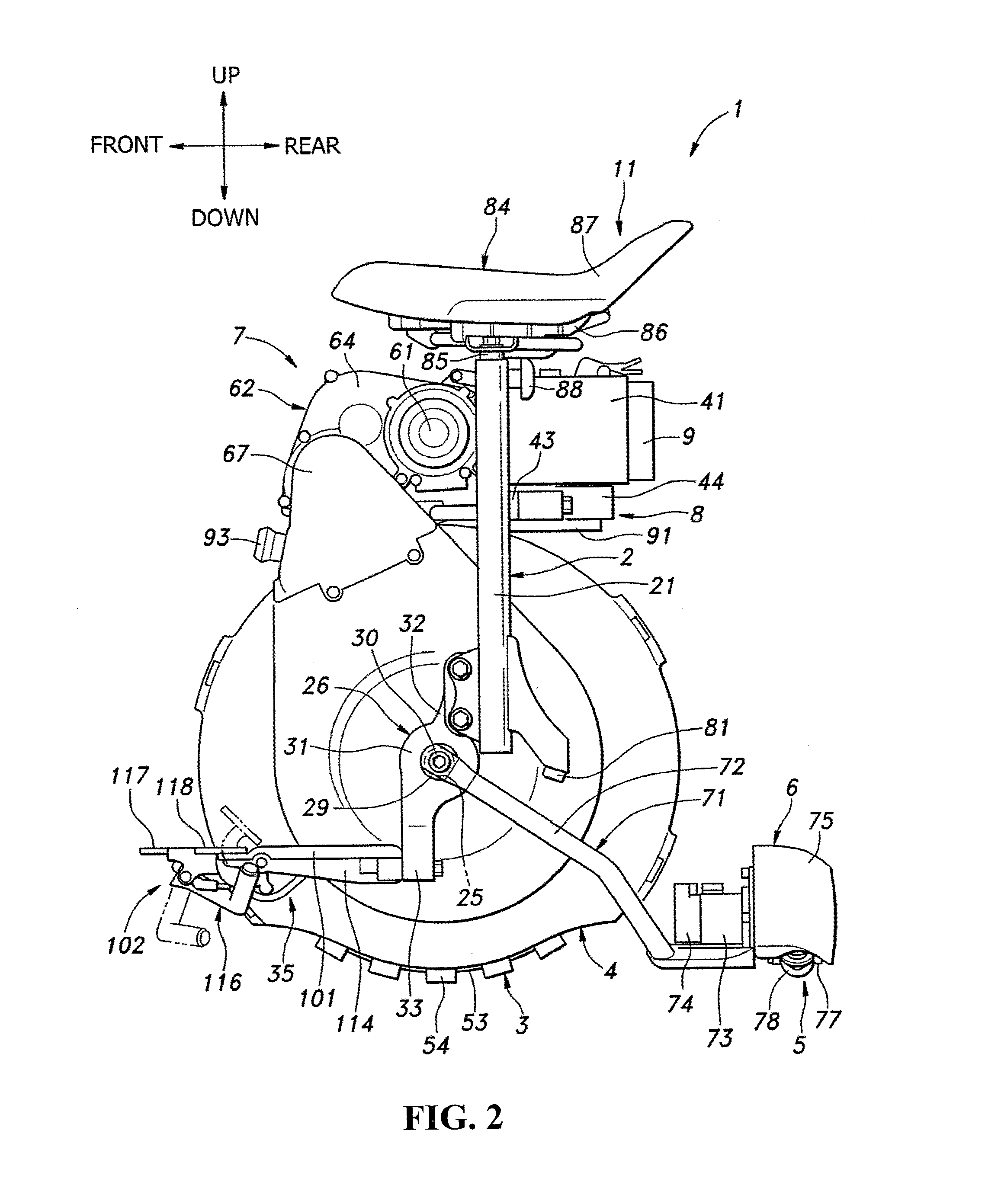 Inverted pendulum type vehicle