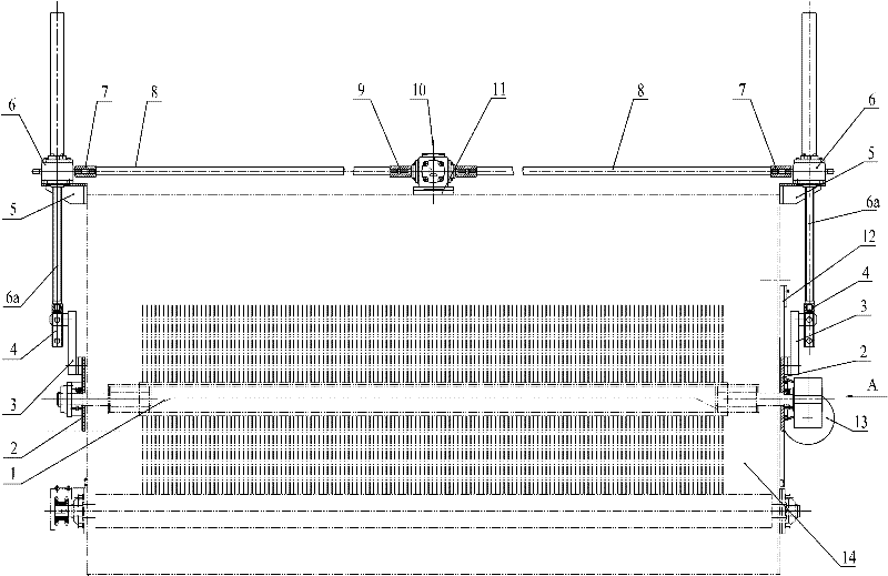 Electric lifting roll brush device