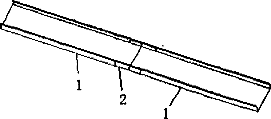 Plastic cable bridge-carriage jointing structure