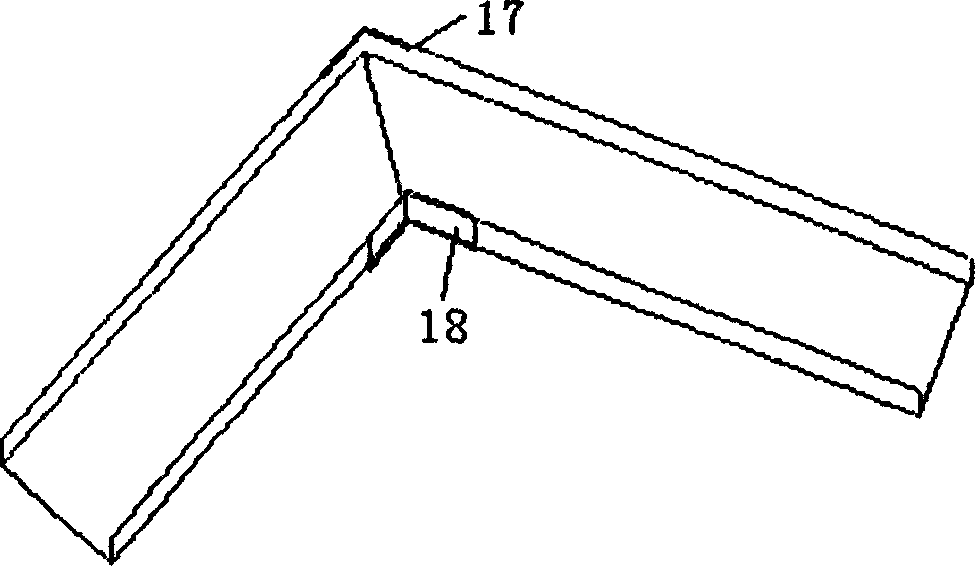 Plastic cable bridge-carriage jointing structure