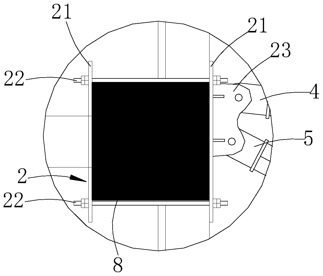 Tower crane attachment device