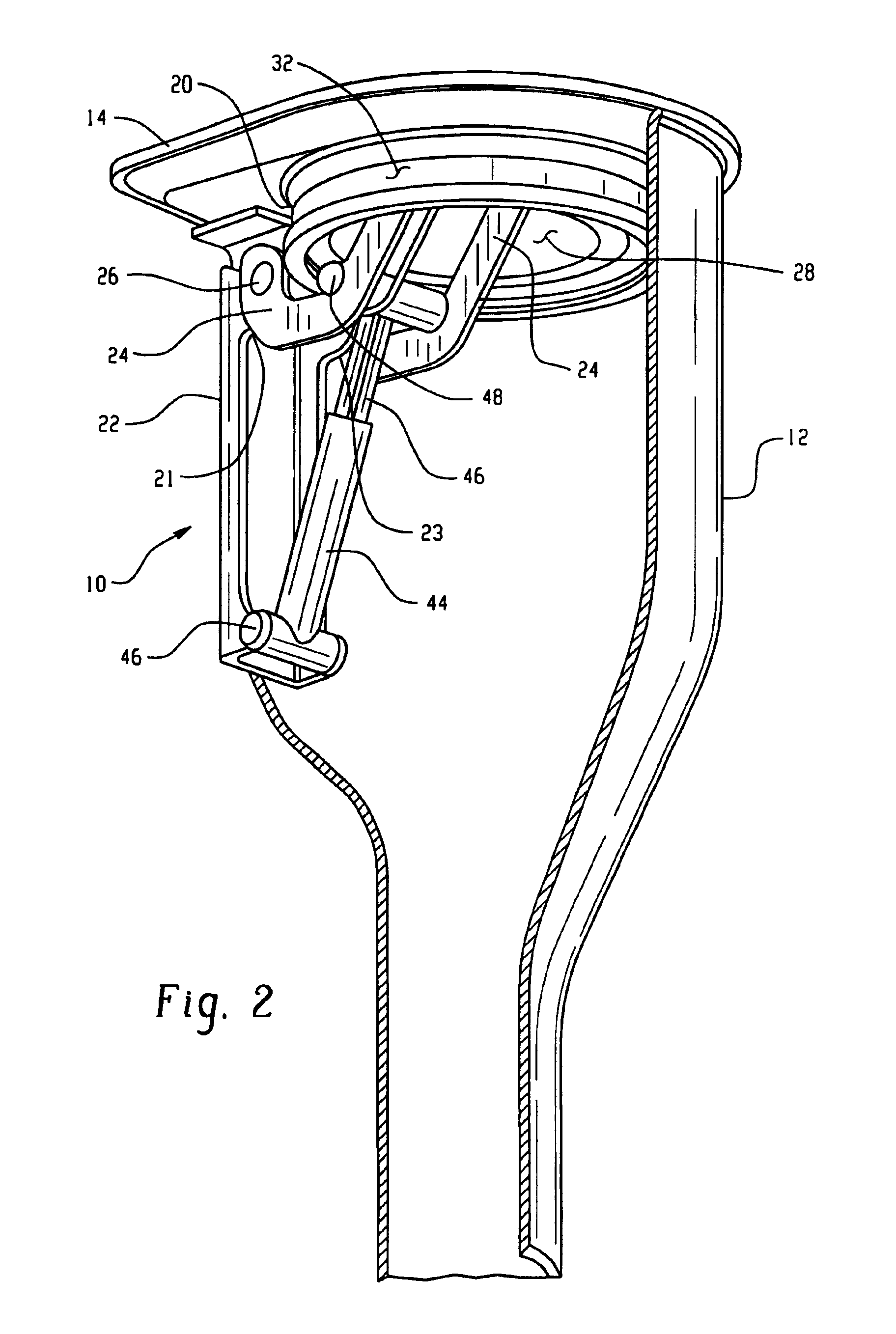 Method and arrangement for sealing a capless fuel tank filler tube