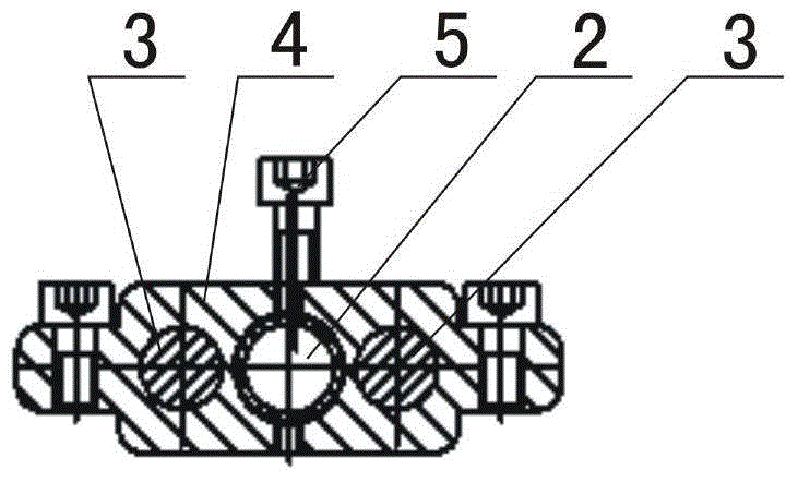 Scribing combined tool for pasting strain gage of fuel assembly