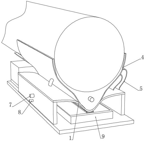 A polishing device for throwing magnetic suction type metal rods