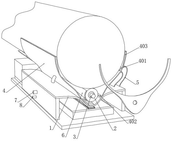 A polishing device for throwing magnetic suction type metal rods