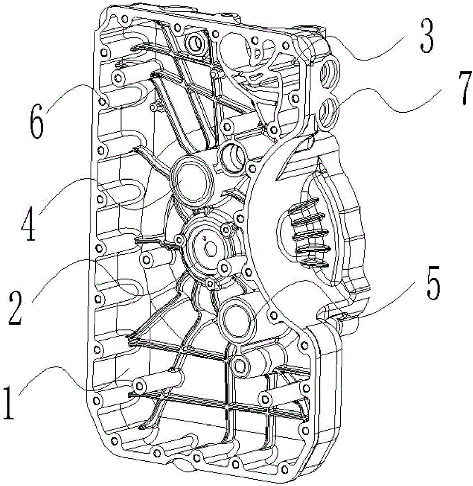 Exhausting and silencing structure for parallel connection hydrodynamic retarder