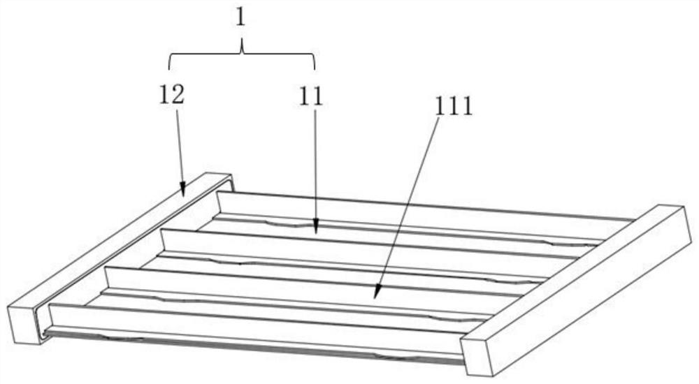 Glue filling clamp and glue filling method for stiffened wallboard compression test piece