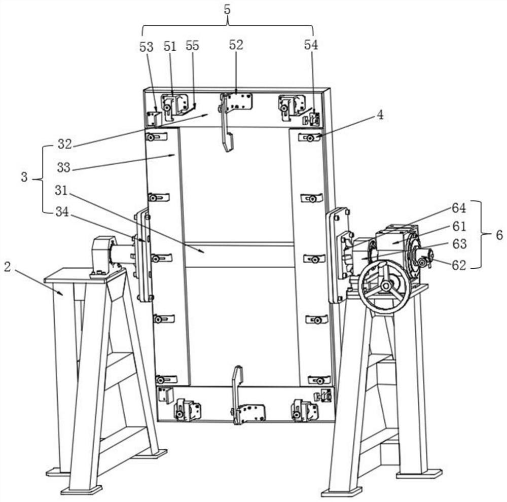 Glue filling clamp and glue filling method for stiffened wallboard compression test piece