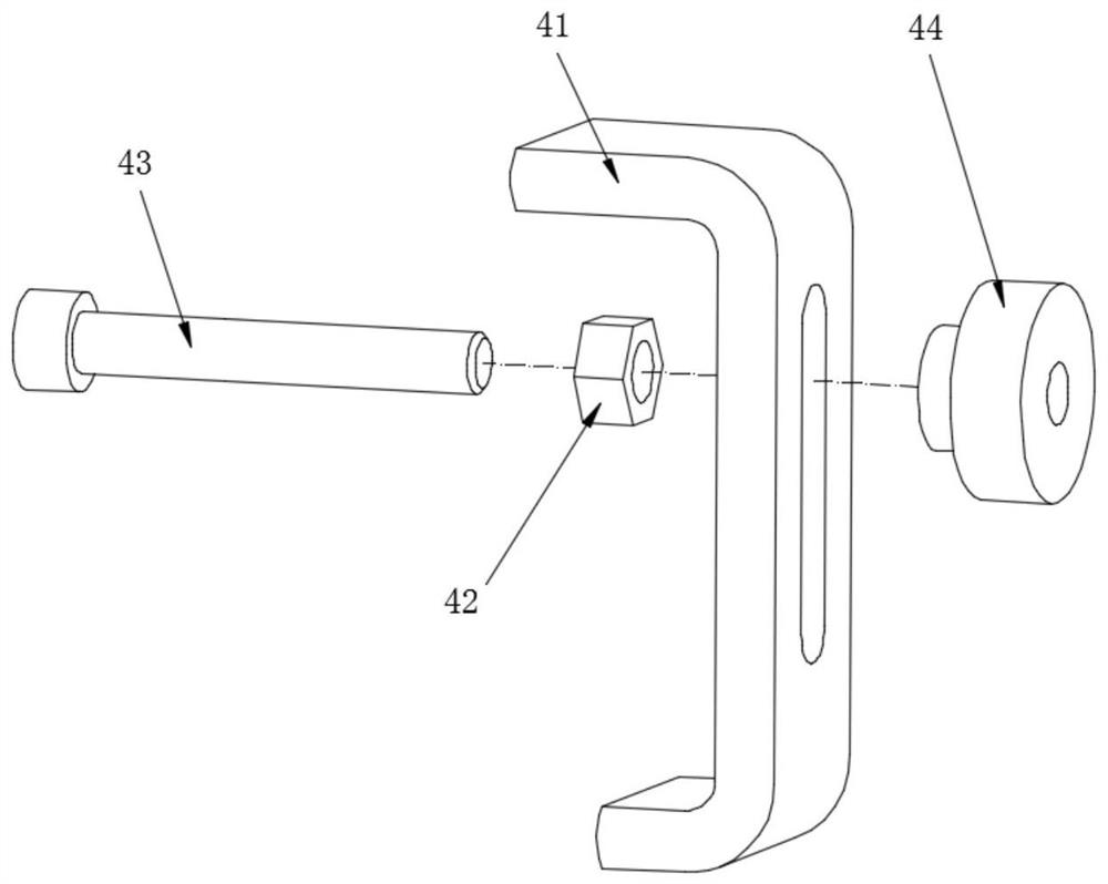 Glue filling clamp and glue filling method for stiffened wallboard compression test piece