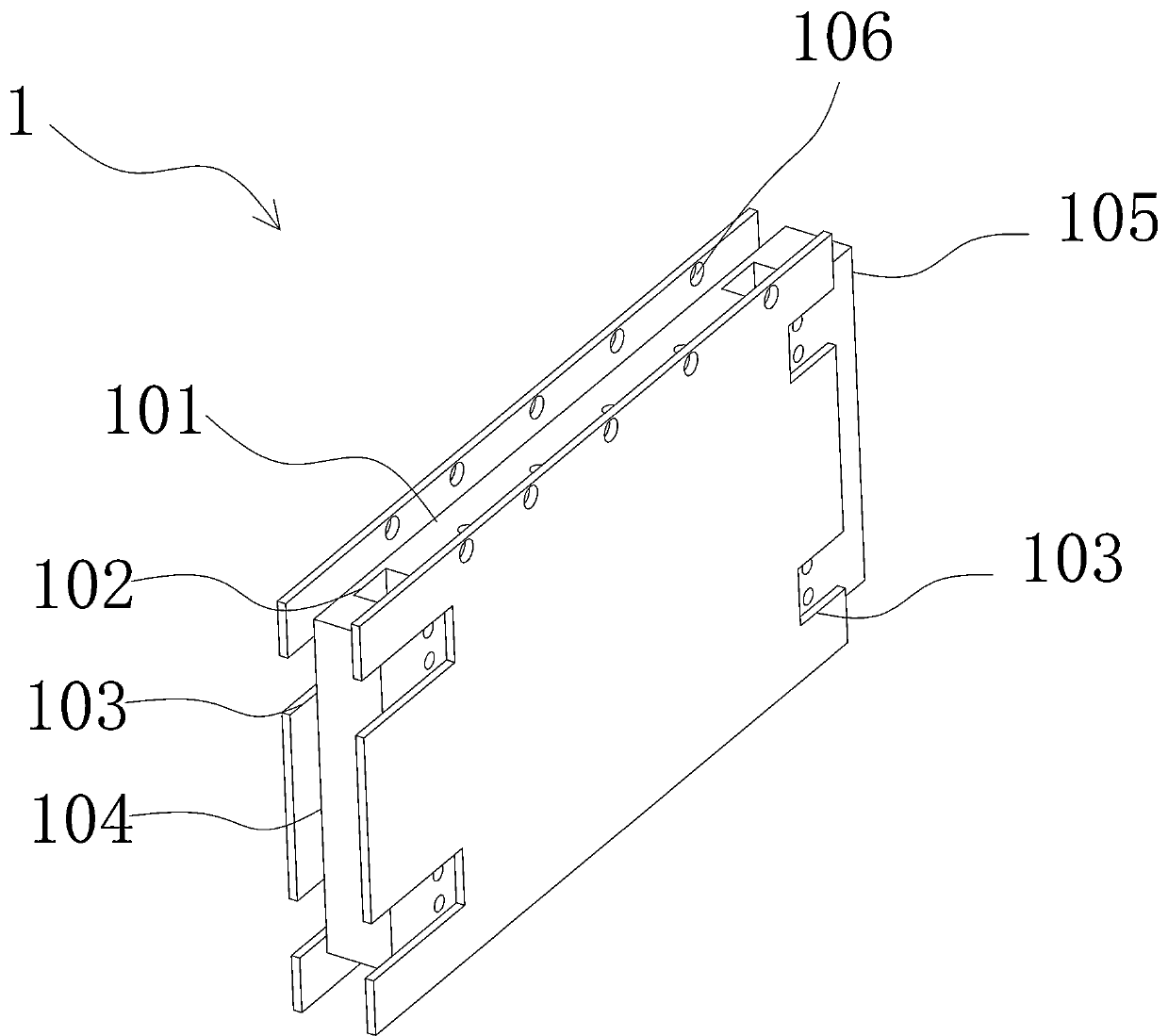 Modularly fabricated wall of house