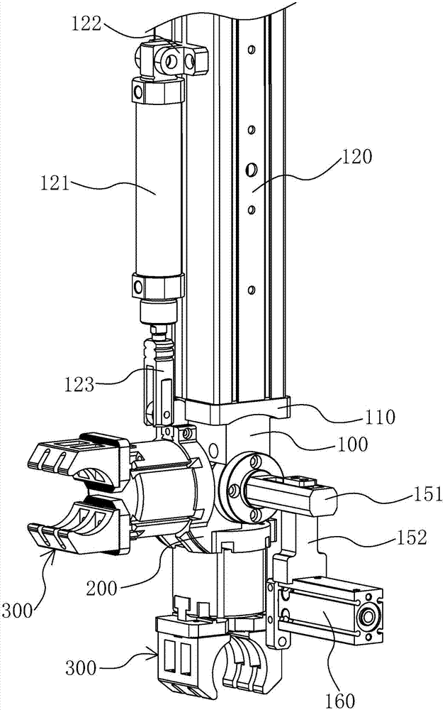 Swinging type rotation gas claw device