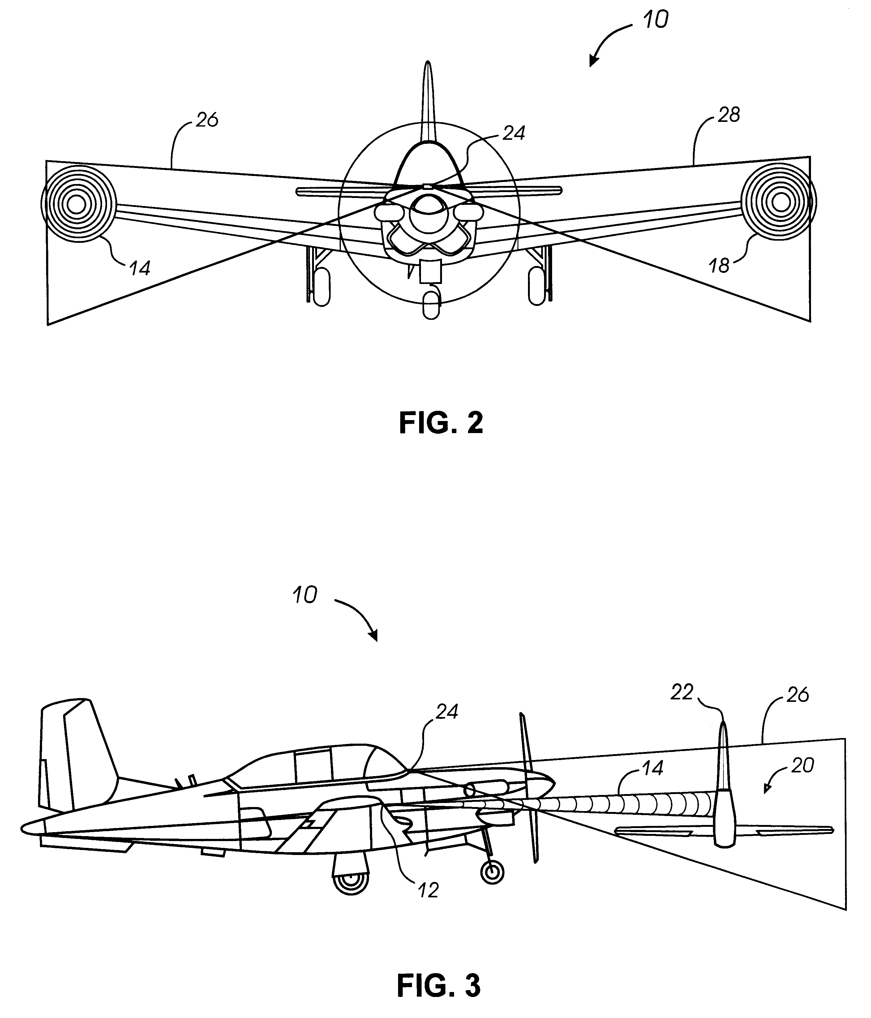 System and method of preventing aircraft wing damage