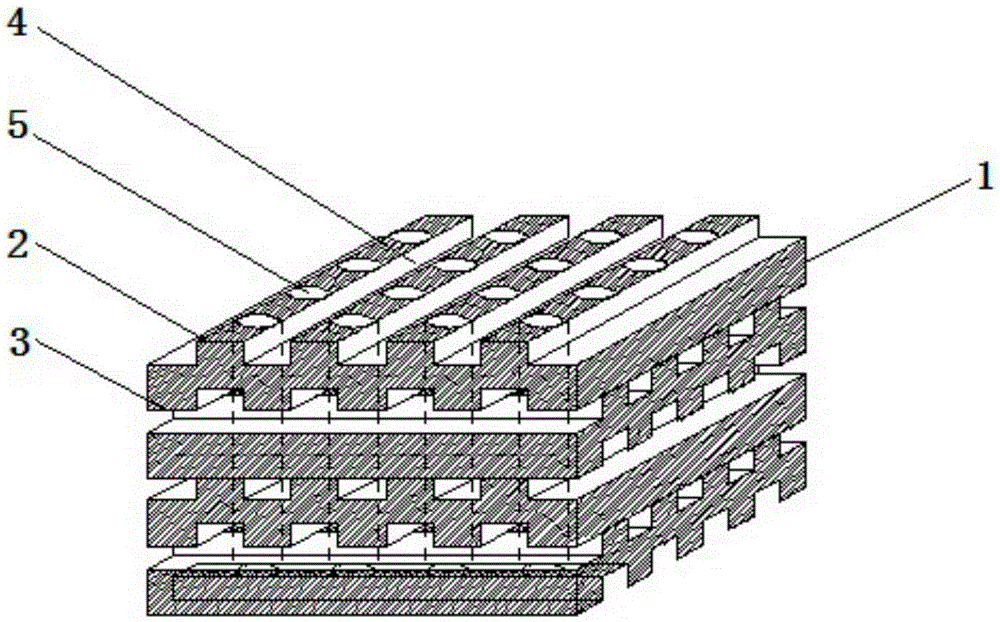 Bone repair material with multi-dimensional channel structure