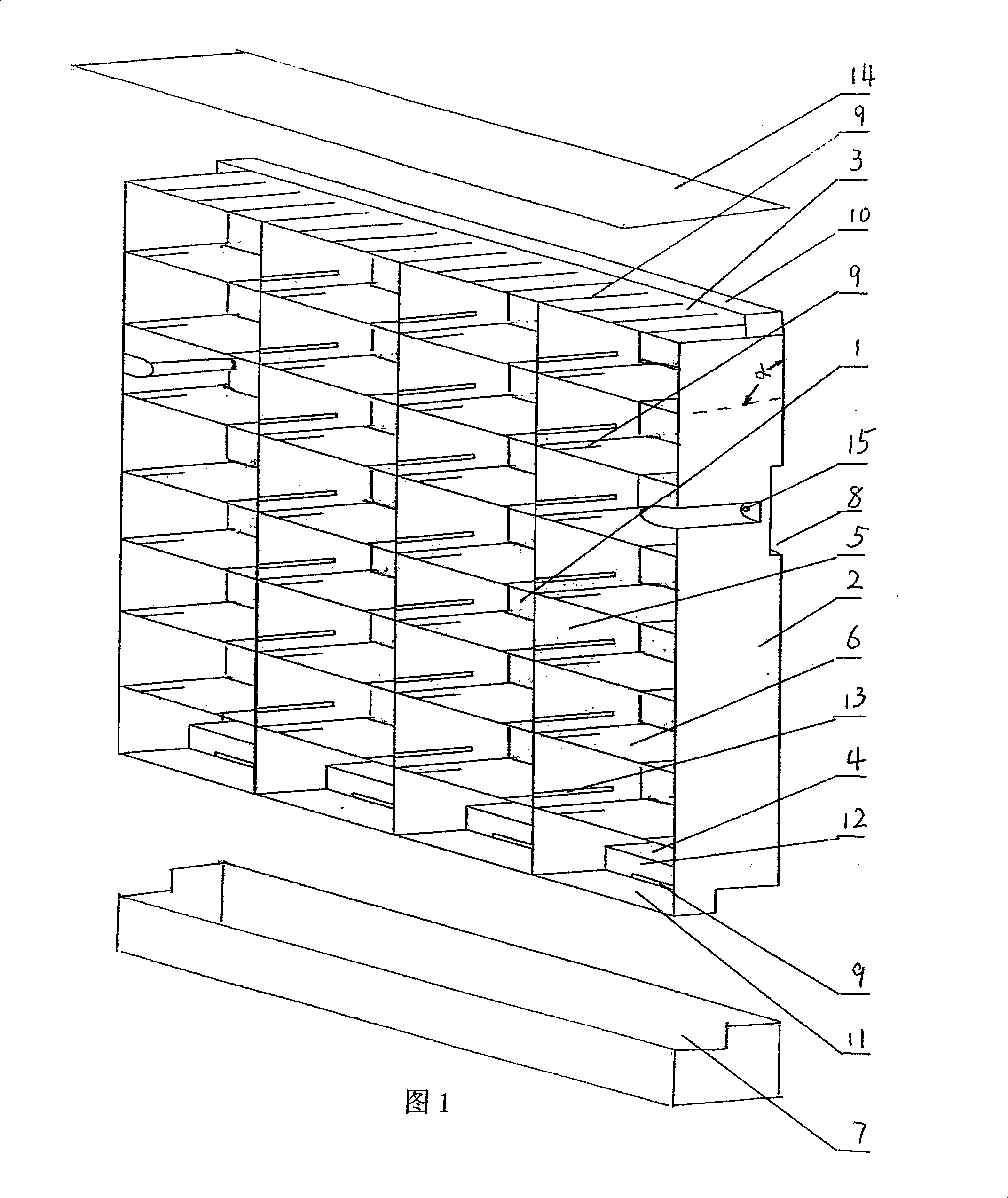 Vertical greening modularization assembly wall hanging device