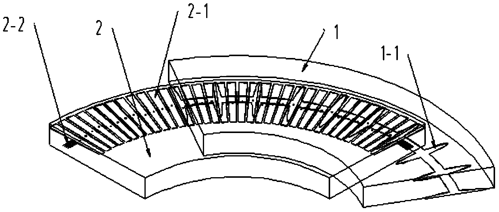 Electric field type time-grating angular displacement sensor