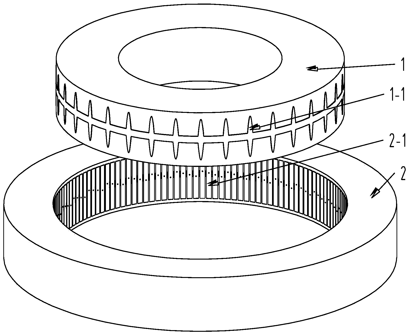 Electric field type time-grating angular displacement sensor