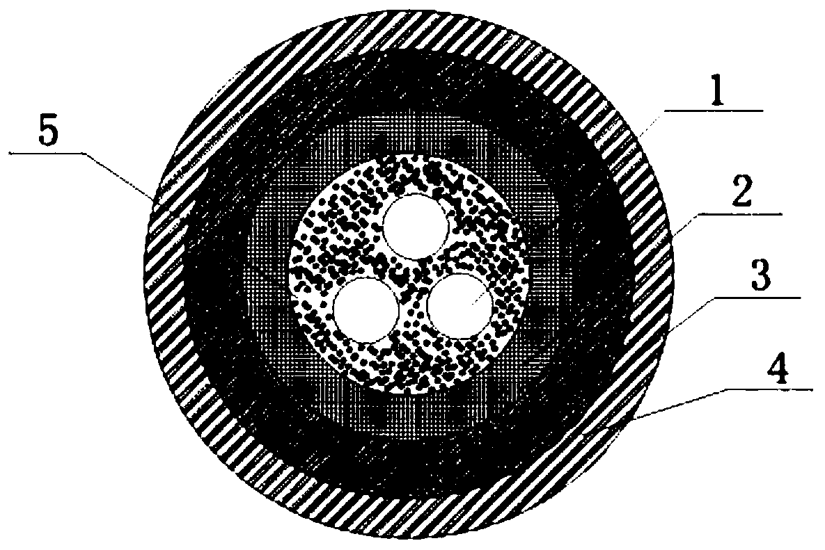 Phase change temperature control type high-voltage cable