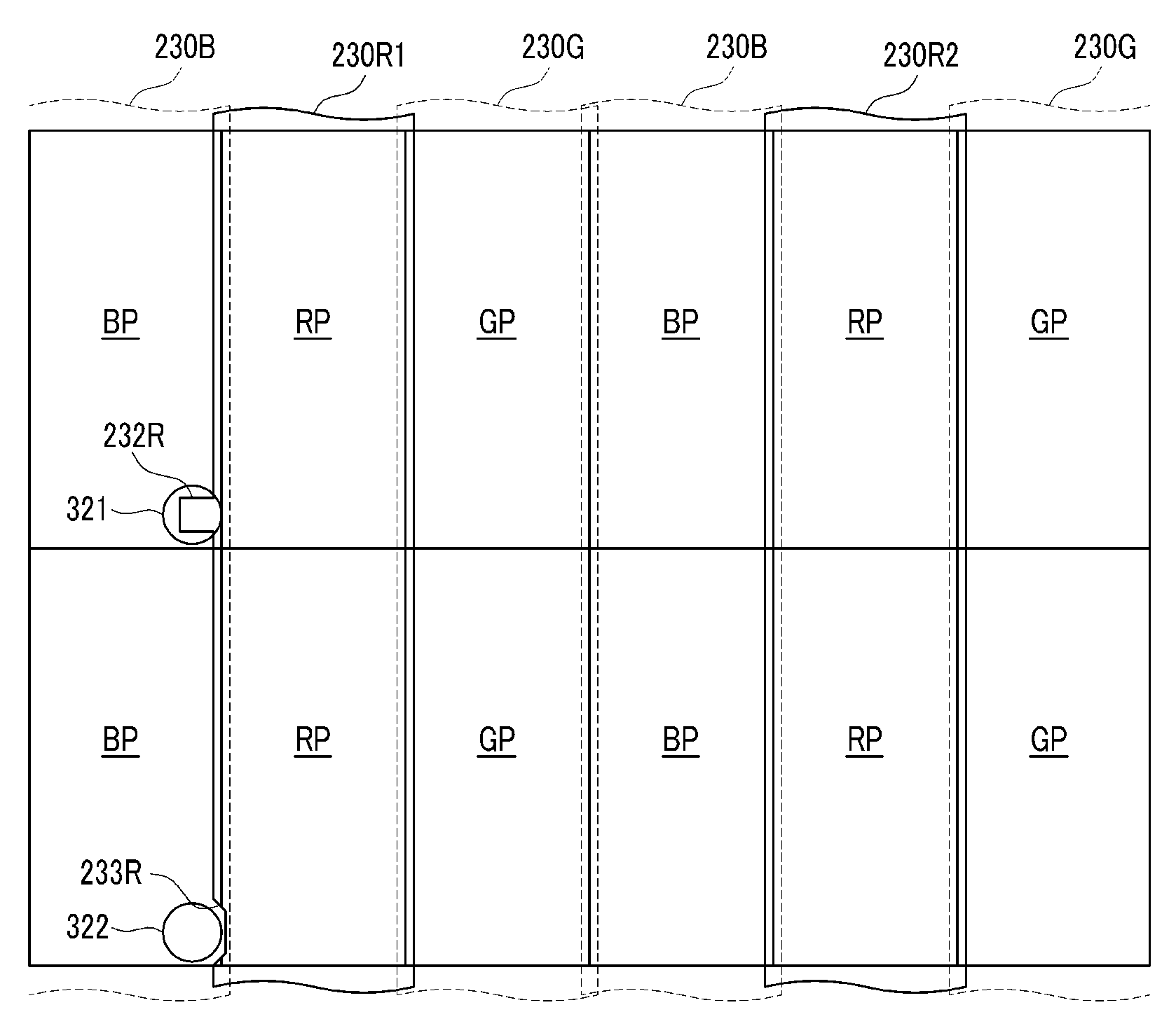 Liquid crystal display including color filters, and manufacturing method thereof