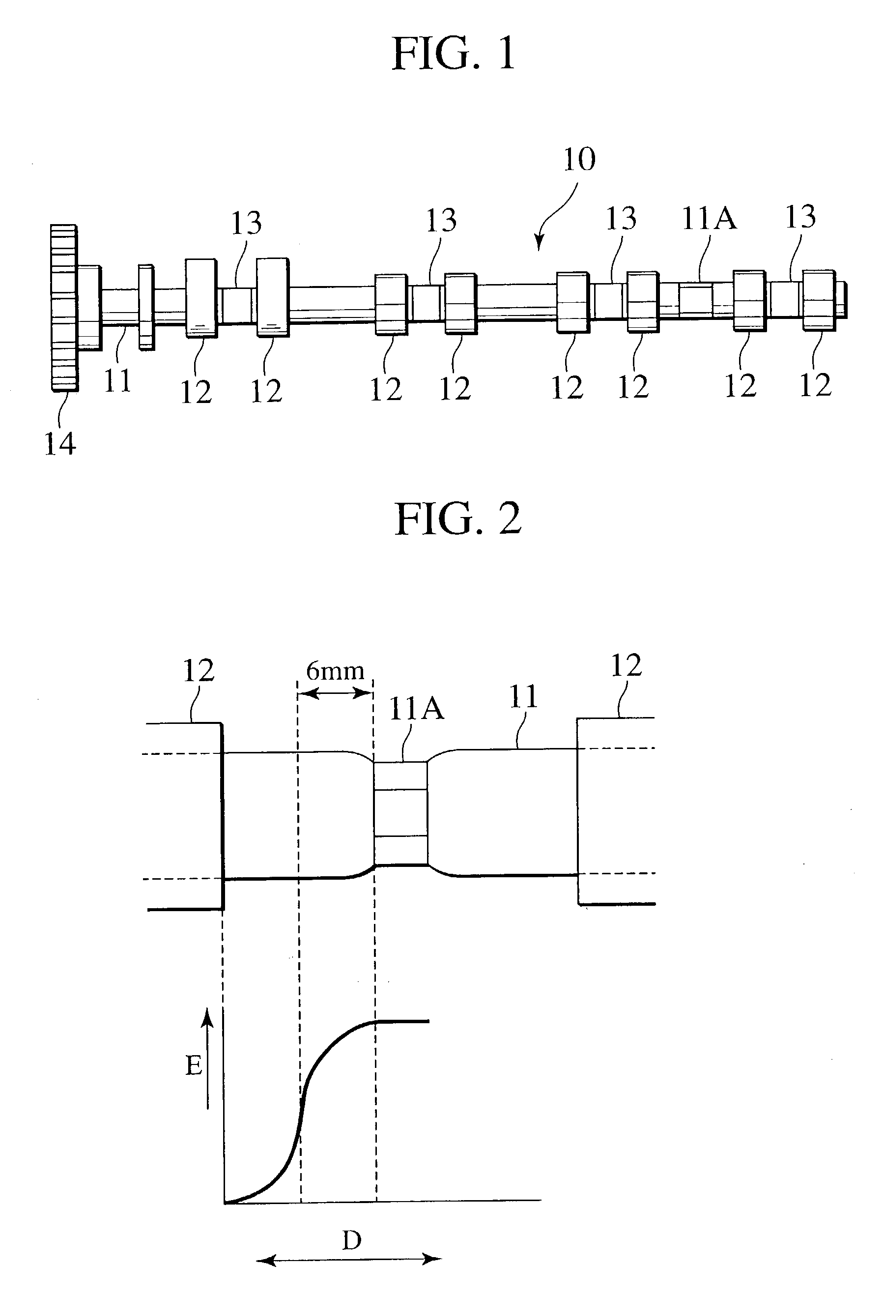 Assembled camshaft for engine and production method thereof