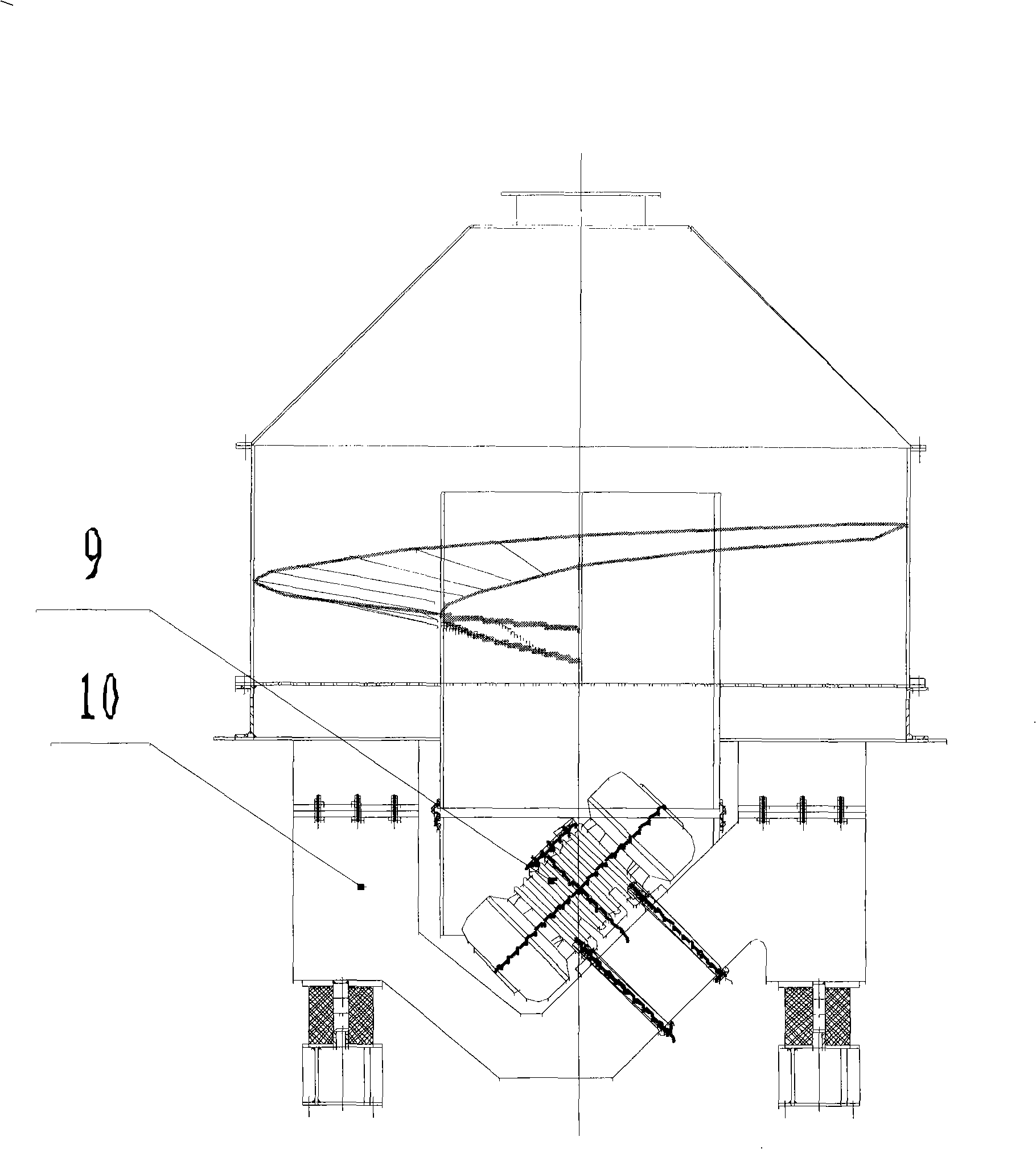 Oscillating spiral dry separator