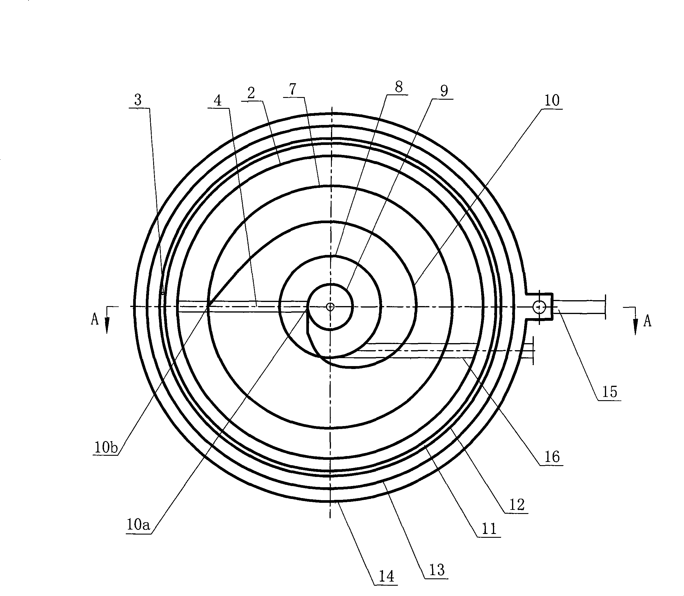 Gas floatation separation device