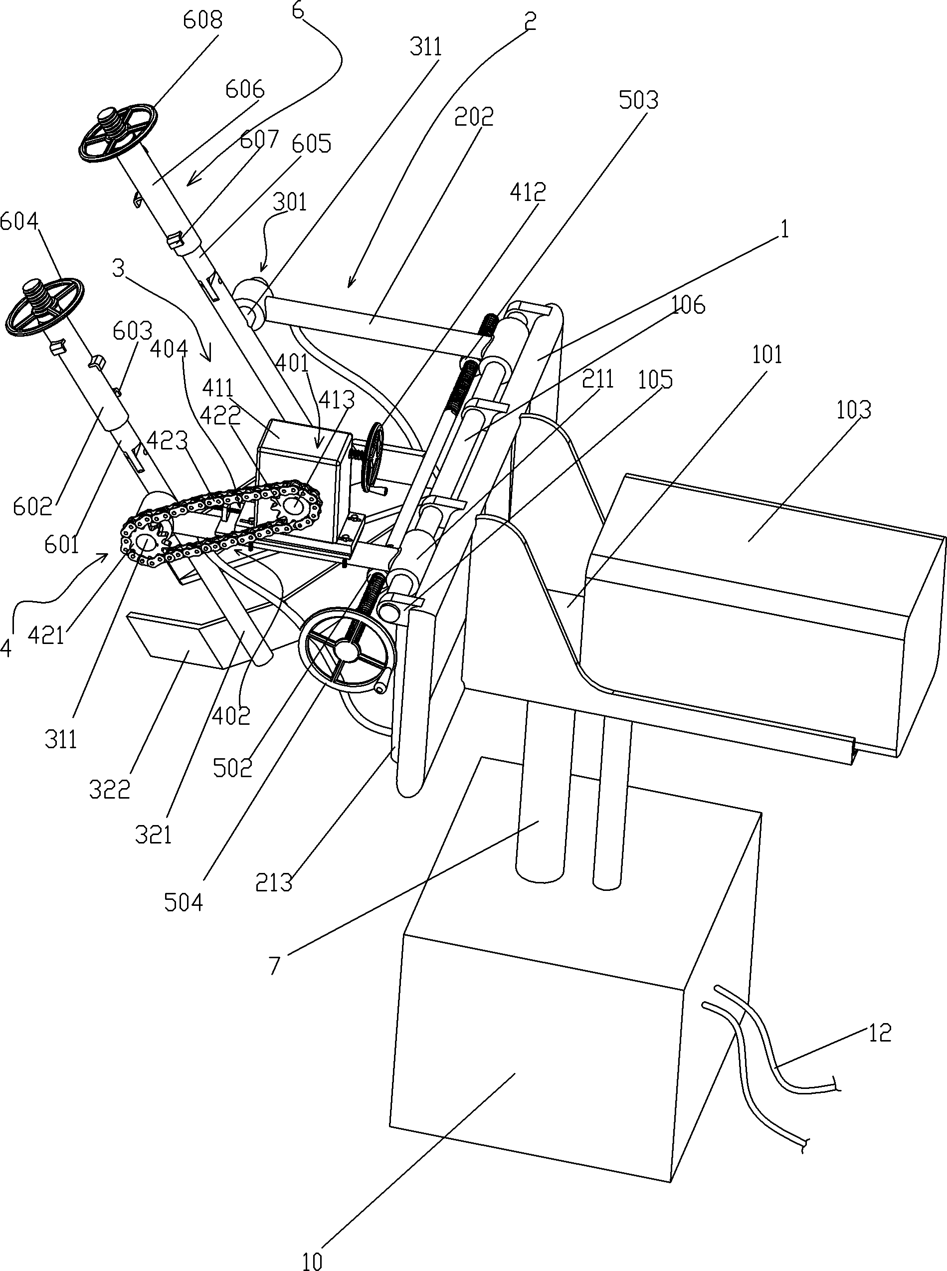 Container tipping device