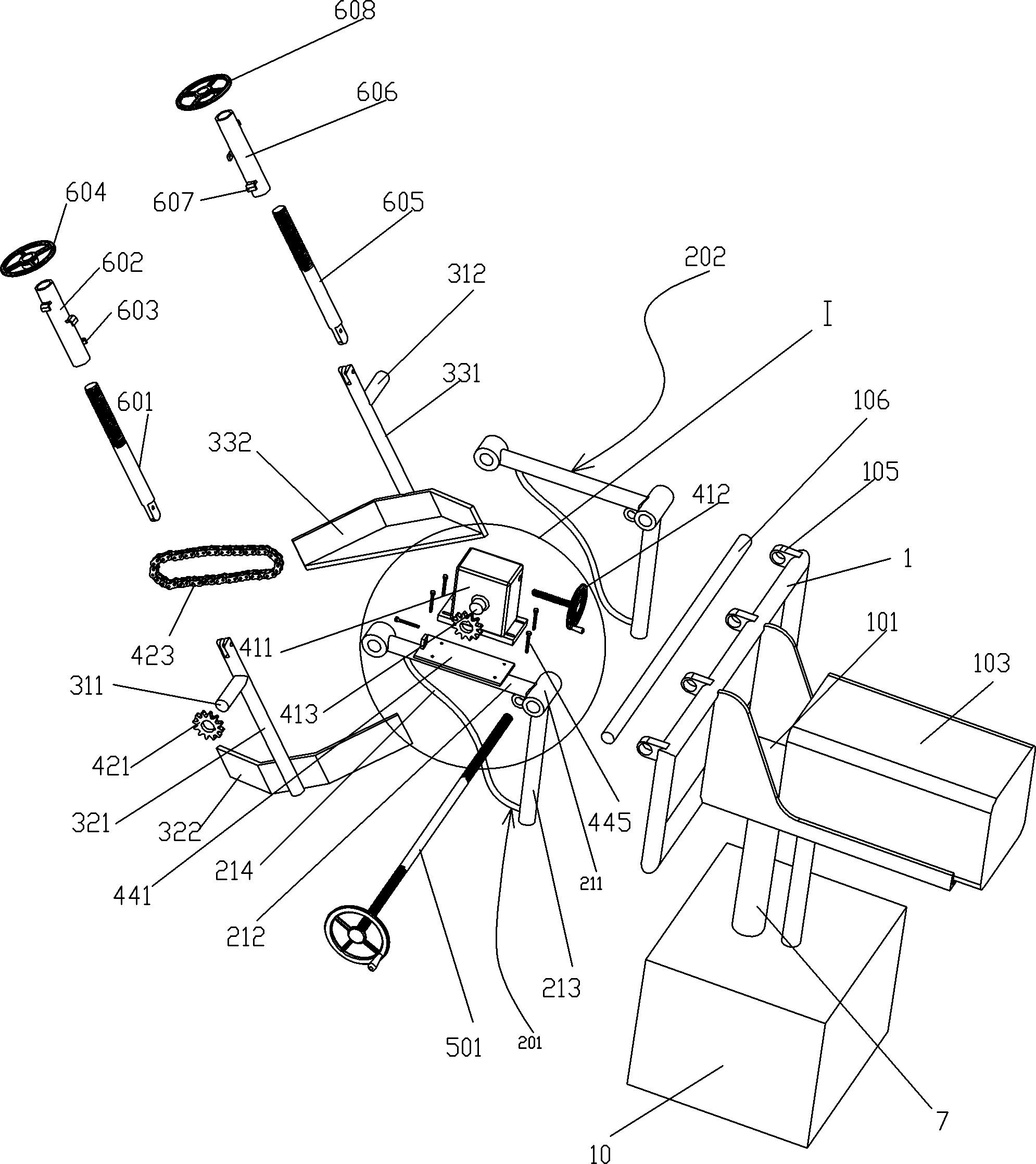 Container tipping device