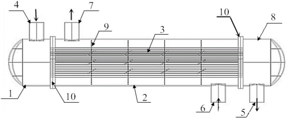 Shutter-shaped baffle plate fixed tube-sheet heat exchanger and machining and installing method