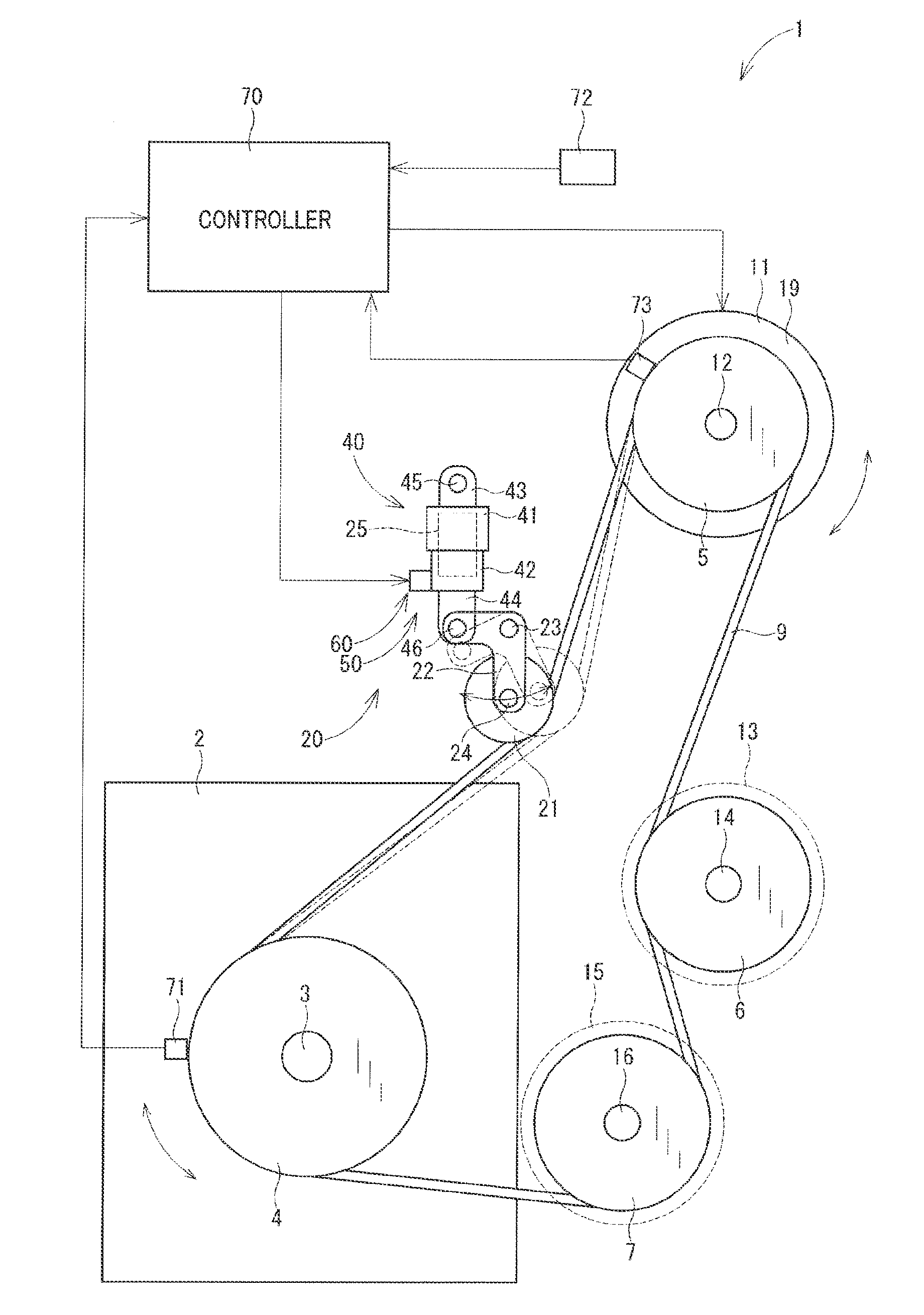 Structure of power transmission apparatus