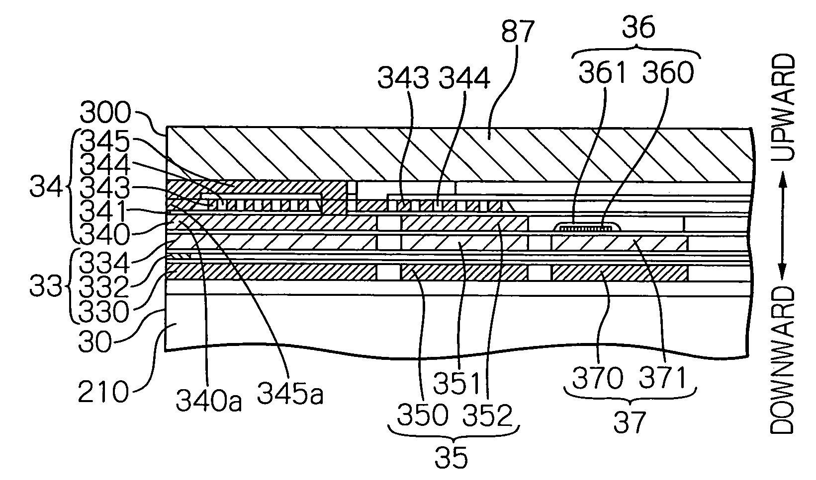 Thin-film magnetic head with heating element and heatsink