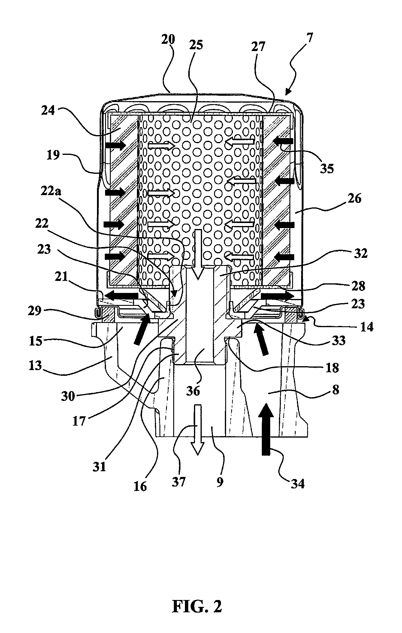 Oil bypass device, and engine fitted with such a device