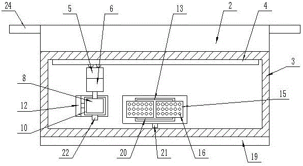 Household fixed ground wiping device