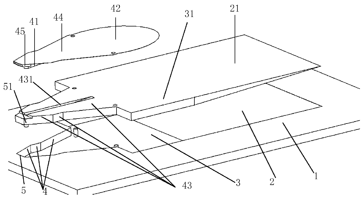 Embedded end-fire array element and antenna