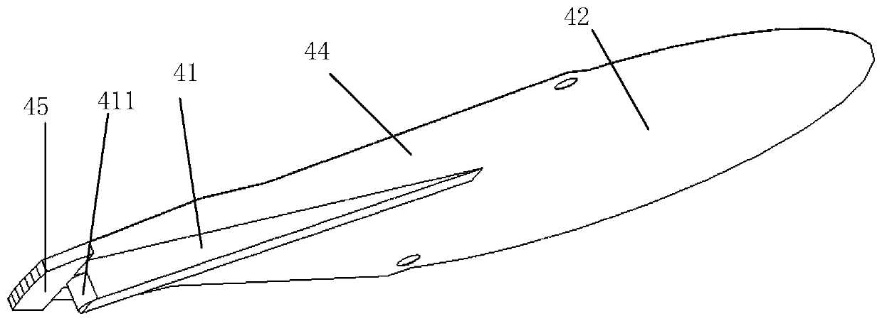 Embedded end-fire array element and antenna