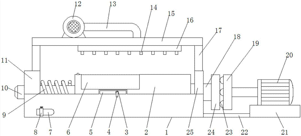 Efficient and quick water-saving cleaning device for electronic elements