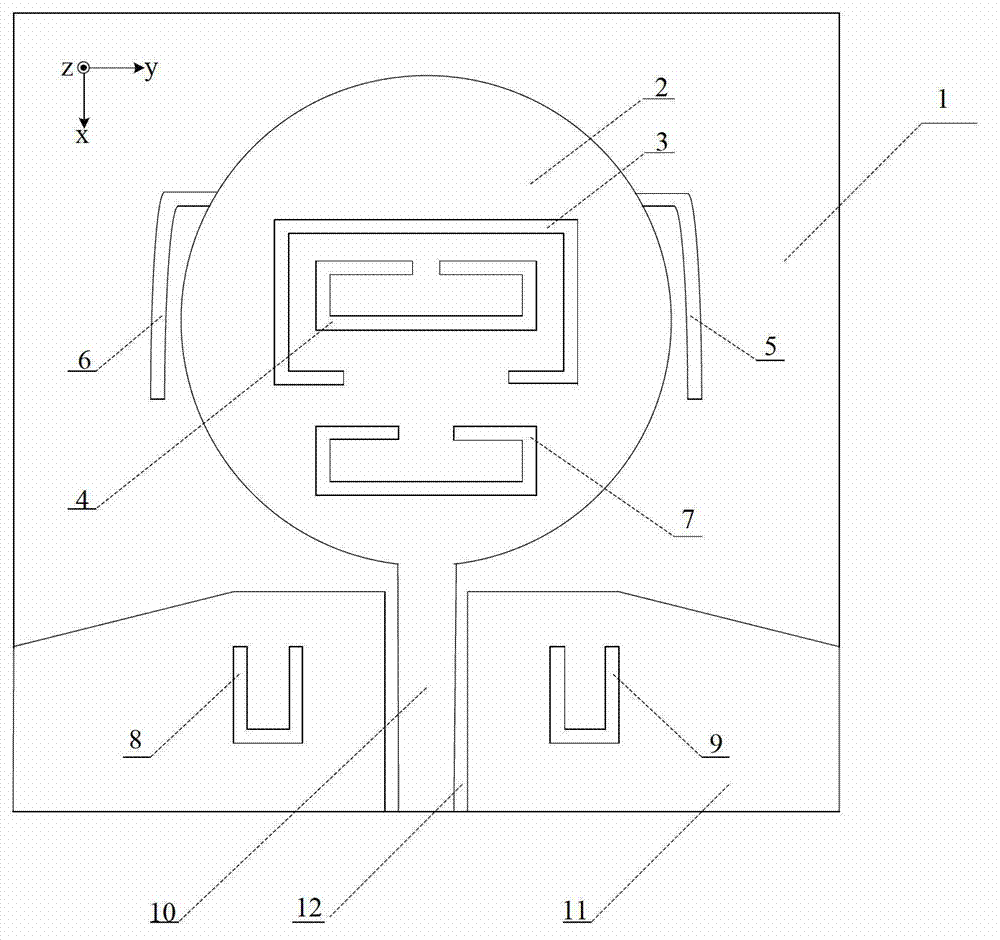 Five-notch ultra wide band antenna