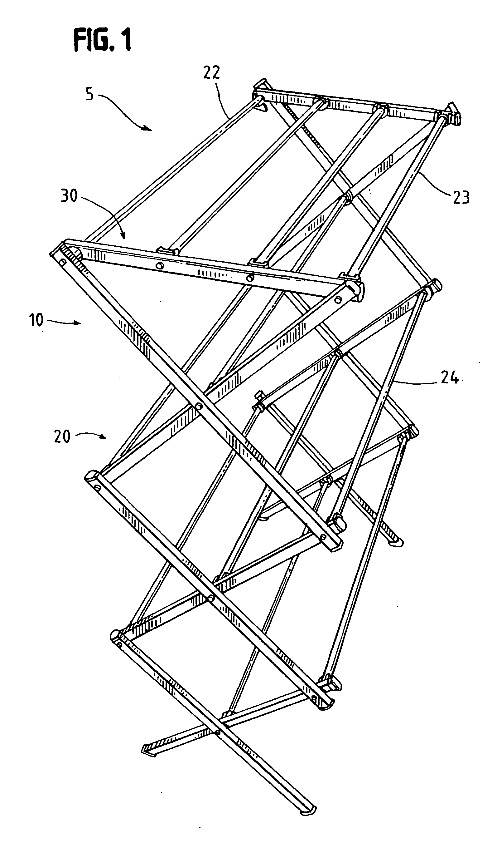 Collapsible laundry rack