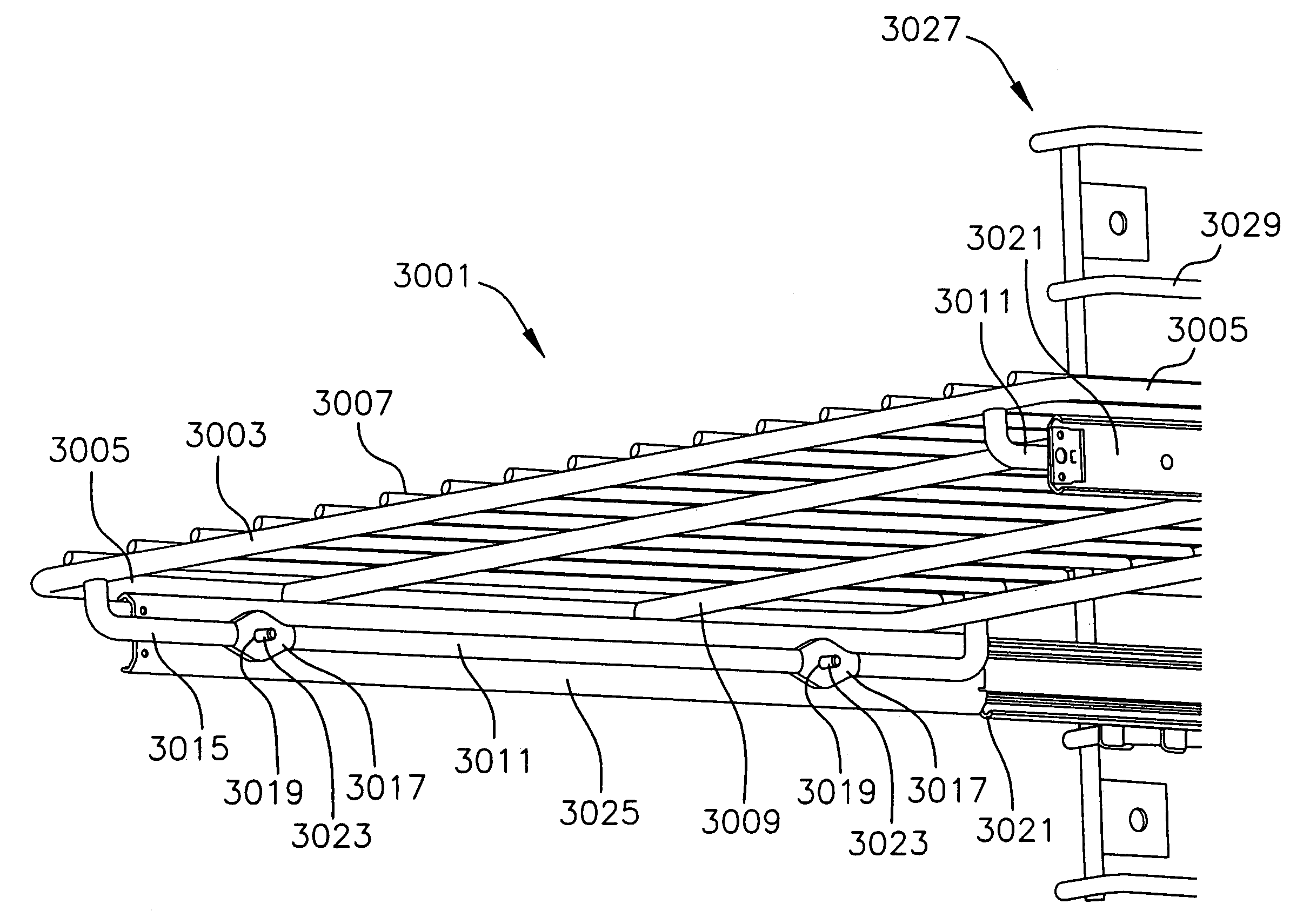 Oven rack with slide assembly