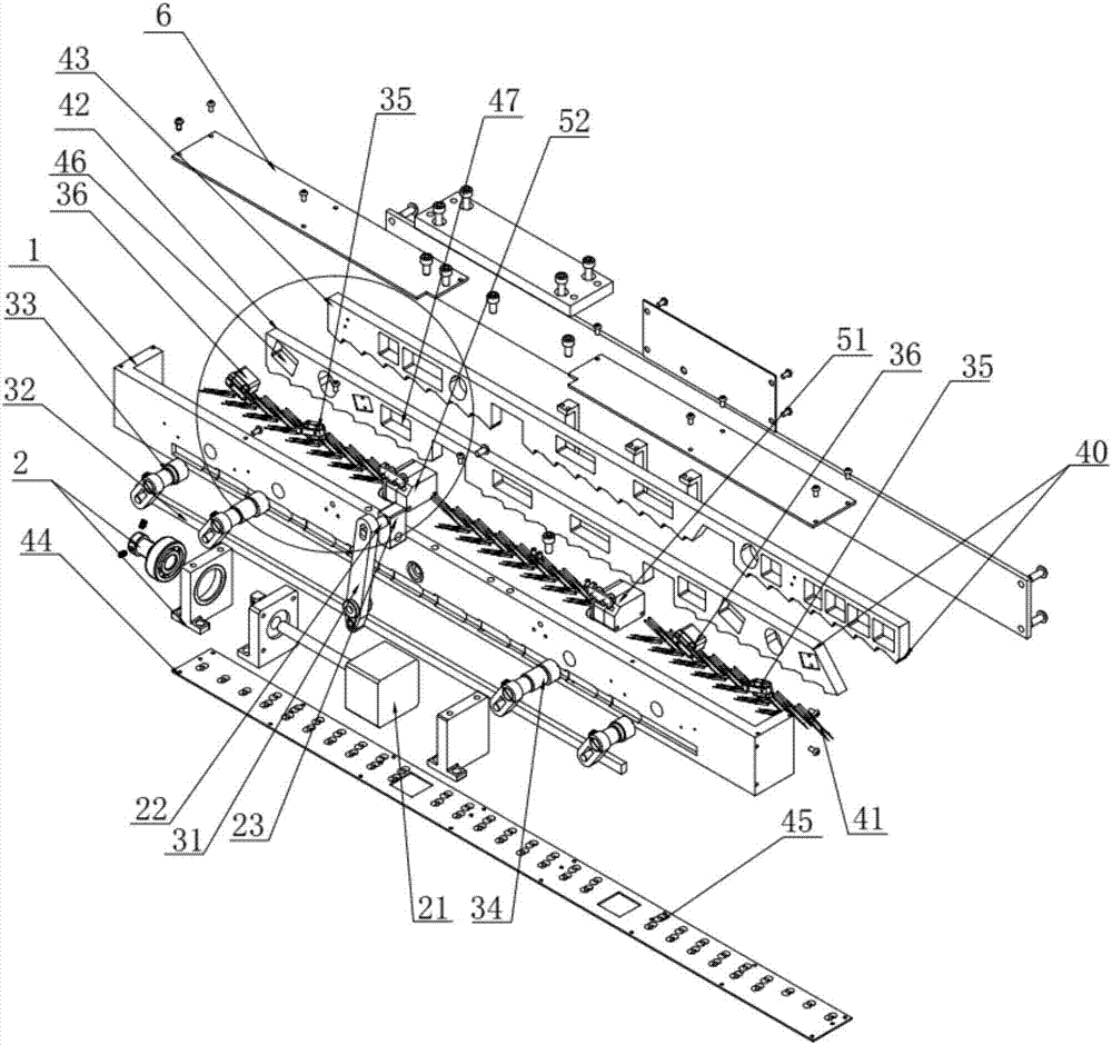 Puncture type automatic material taking mechanism