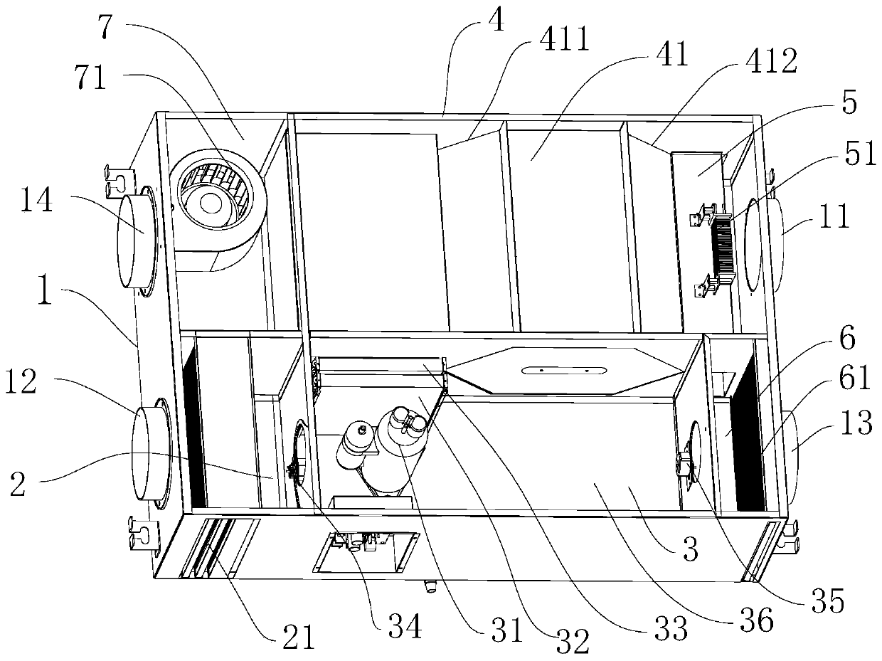 Multi-mode full heat exchange fresh air system and control method thereof