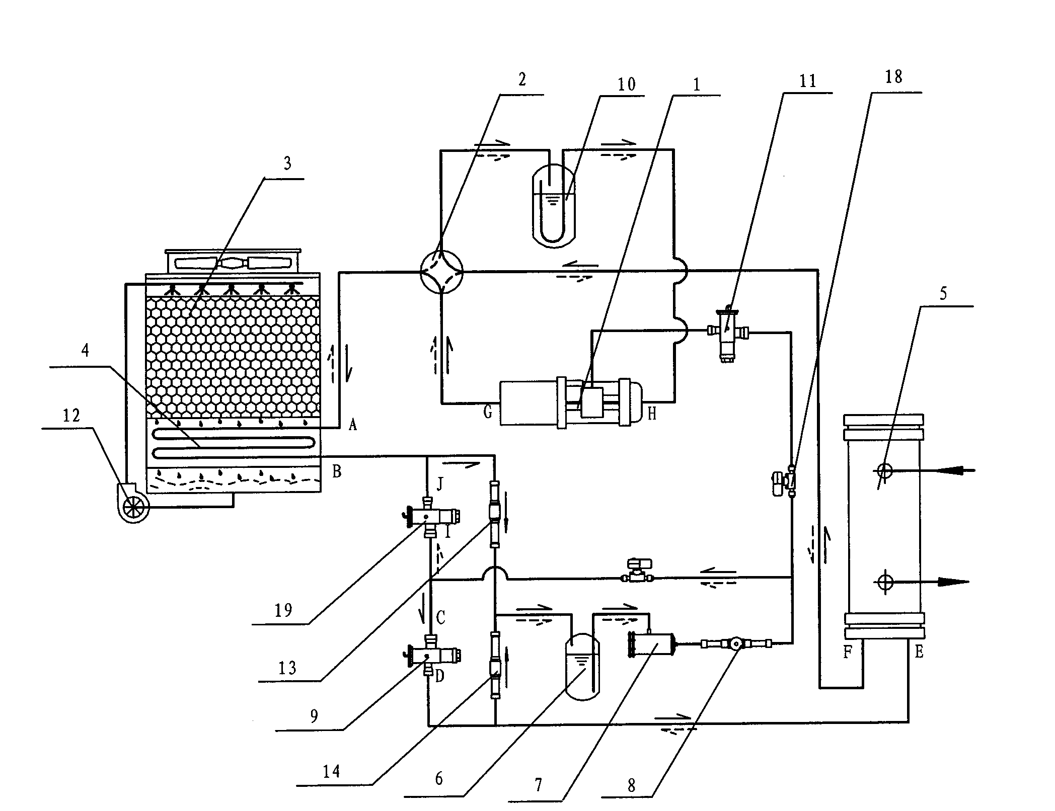 Highly-efficient air energy water source heat pump integrated unit