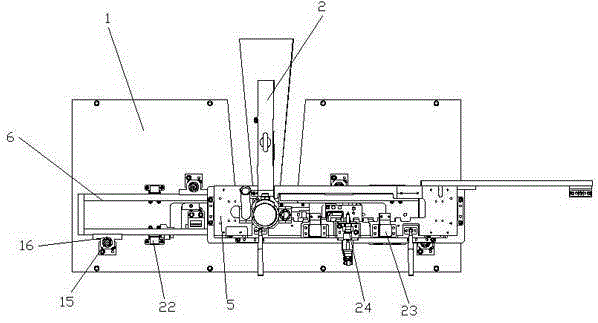 Automobile sunroof guide rail automatic riveting device