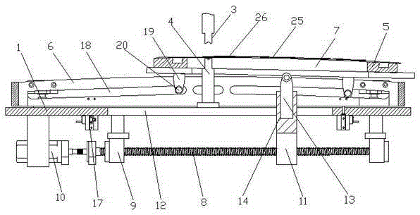 Automobile sunroof guide rail automatic riveting device