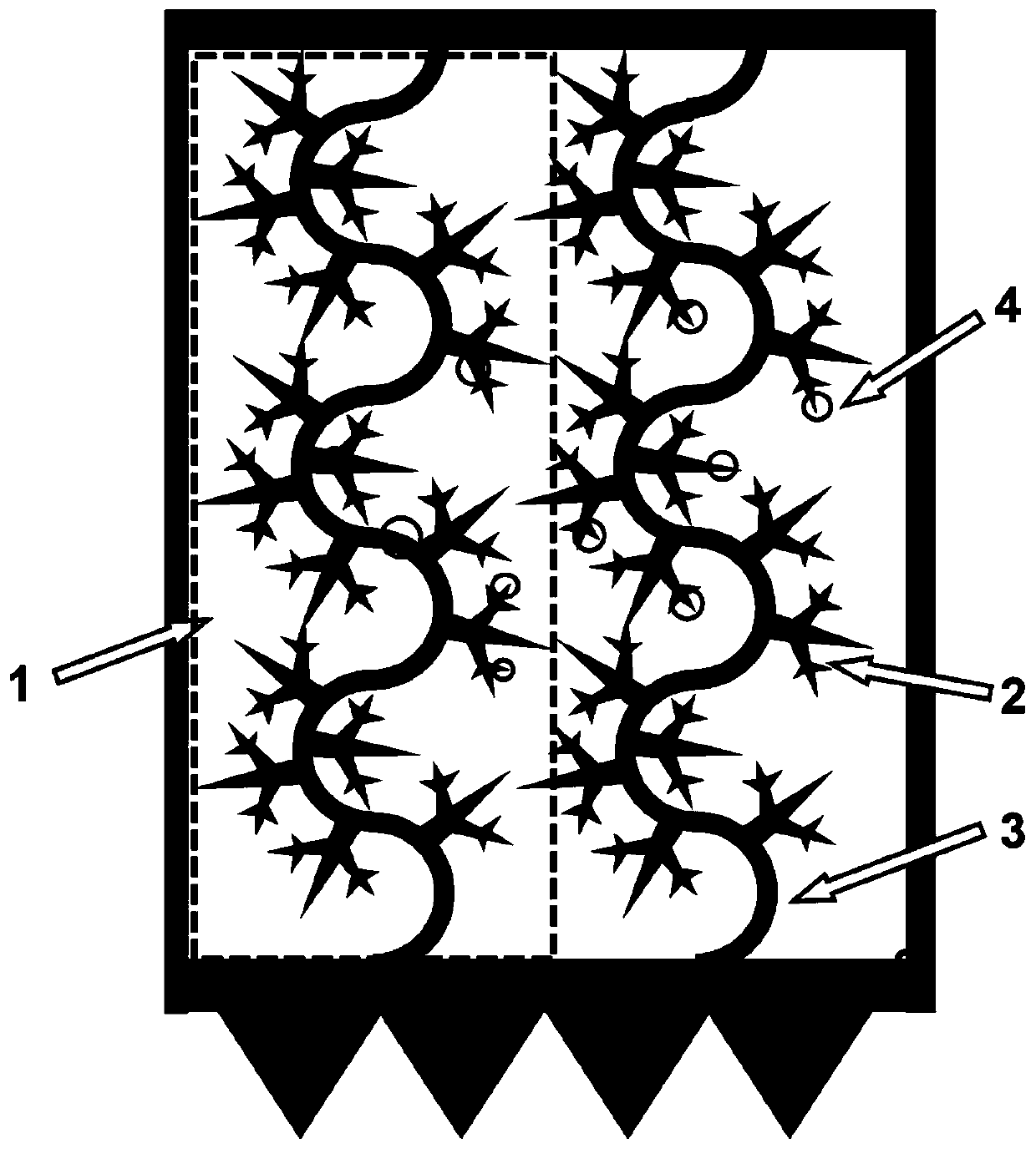 Self-driven planar fog droplet directional collecting structure