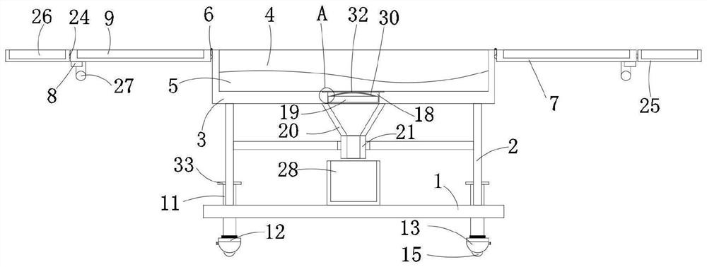 Sand table mold device for psychology teaching