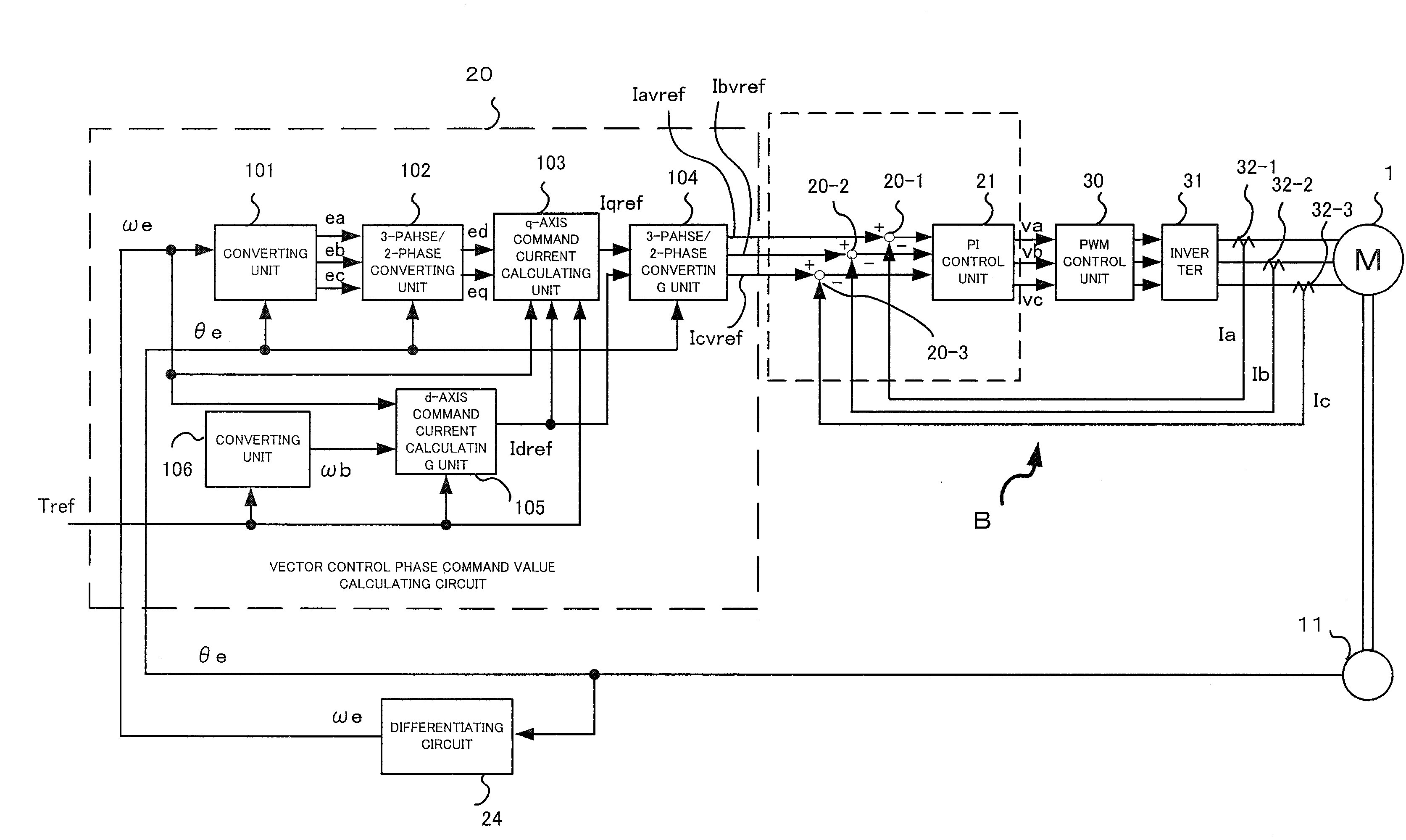 Motor and drive control device therefor