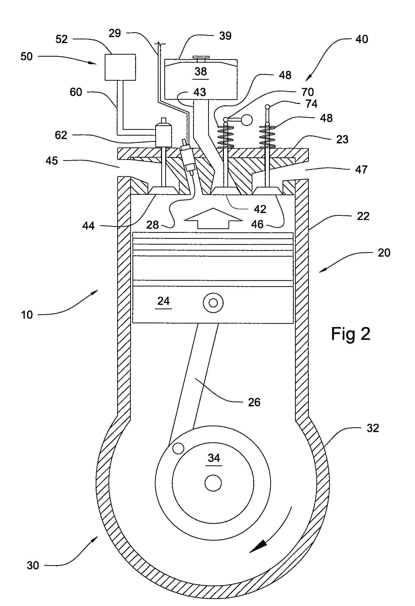 Progressive combustion engine