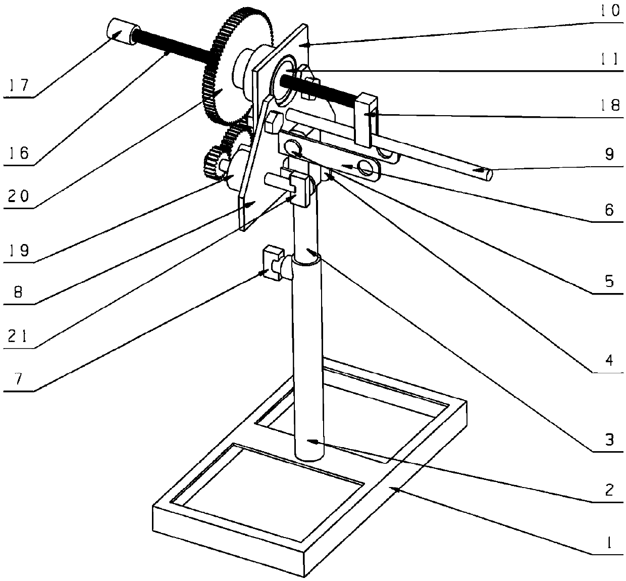 A manual integrated multi-degree-of-freedom moxa stick positioning fumigation device